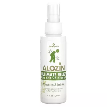 Zion Health, Alozin Ultimate Relief, мышцы и суставы, 4 жидких унции (120 мл)