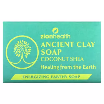 Zion Health, Ancient Clay Soap, Revitalizing Earth Soap, Coconut Shea, 6 oz (170 g)