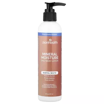 Zion Health, Mineral Moisture Daily Body Lotion, Santal White, 8 fl oz (227 ml)