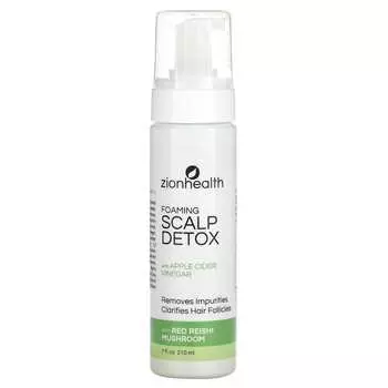 Zion Health, Пенящееся средство для детоксикации кожи головы с яблочным уксусом, 210 мл (7 жидких унций)