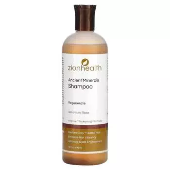 Zion Health, Шампунь Ancient Mineral, Герань и Роза, 16 жидких унций (473 мл)