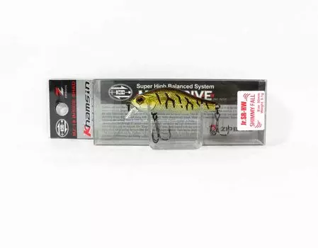 Зипбайтс Хамсин младший. Тонущая приманка SR HW 50 мм с шимми-фоллом 013 (7138)