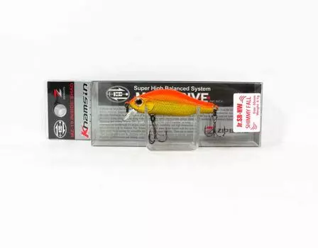 Зипбайтс Хамсин младший. Тонущая приманка SR HW 50 мм с шимми-фоллом 048 (7046)