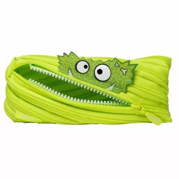 zipit Pencil Case Talking Monster Pouch Grizzle/Green