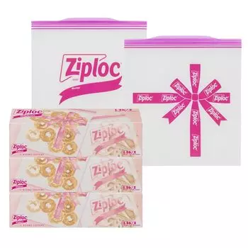 Ziplock design bag ribbon L26 pieces x 3 pieces set белый