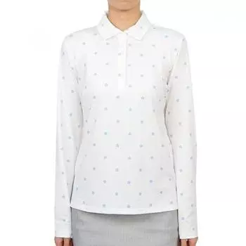 Zipore Golfwear Женская футболка с воротником и длинным рукавом g4lS23k560 Sno S
