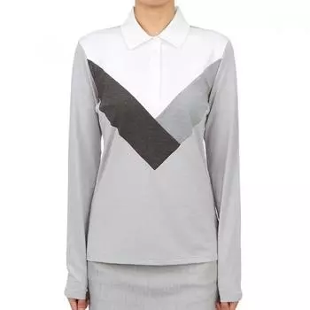 Zipore Женская футболка для гольфа с длинным рукавом g4lS23k620 Lhgr XS