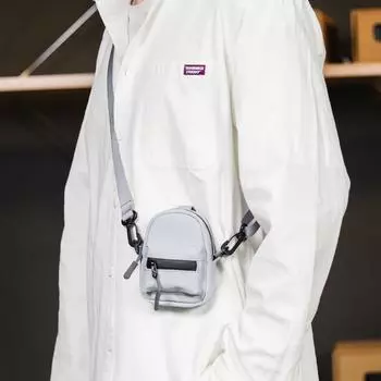 Zipper Bag Key Case Leather Coin Purse Small Zippered Change Pouch Wallet Earbuds Bag for Men or Women Little Bag Mini чёрный