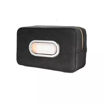 Zipper Car Napkin Holder Multifunctional Auto Seat Back Armrest Box Car Tissue Box Car Interior Sun Visor Style