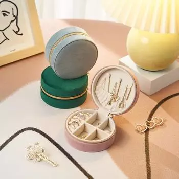 Zipper Closure Jewelry Storage Box Moisture-proof Convenient Firm Stitching Holder One Size