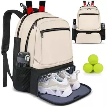 Zipper Closure Pickleball Rackets Backpack Tennis Racket Carrying Bag For Men Women Sports