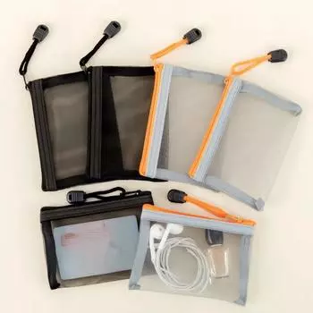 Сумка для удостоверения личности кредитной карты на молнии, помада, кабель передачи данных, органайзер для наушников, мини-кошелек из прозрачной нейлоновой сетки на молнии, милый кошелек