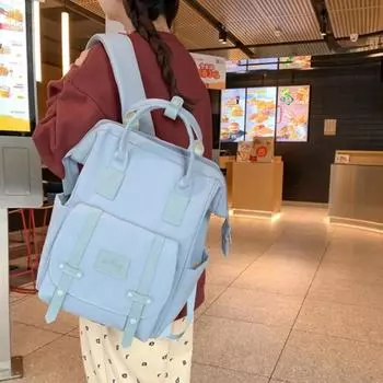 Нейлоновые женские рюкзаки на молнии, большой емкости, повседневные и простые, однотонные, высокого качества, для матери и ребенка, новый модный стиль