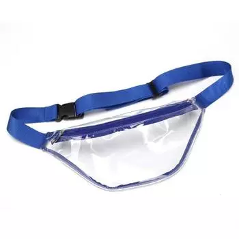 Zipper Transparent Waist Bag Water-Sprinkling Festival Clear Crossbody Bag Female/Male