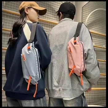 Сумка на пояс из нейлона с застежкой-молнией для женщин, контрастные цвета, повседневные сумки для женщин, высококачественные модные новые сумки