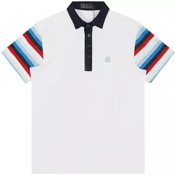 Zippor Mens Golfwear OffseT STripe Polo T shirTs G4MS22K33SNO/095(S)