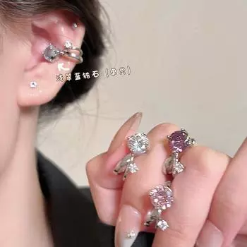 Zircon Accessible Luxury Unique and Beautiful Ear Rings GenOptics Aura Essence