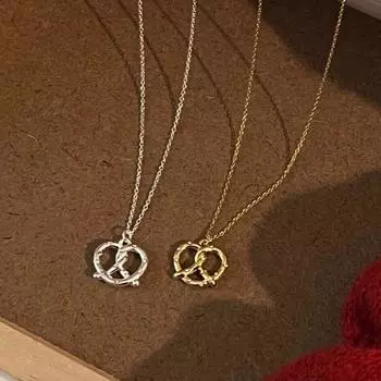 Цирконий Металлическое Ожерелье Женское Премиум Универсальная Цепочка на Ключицу