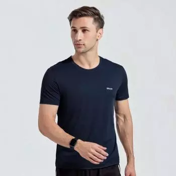 Zirunking Быстросохнущая спортивная футболка из ледяного шелка с круглым вырезом, трикотажные изделия для спортзала, рубашка для фитнеса, спортивная футболка для бега, мужская дышащая спортивная одежда ZK6112*