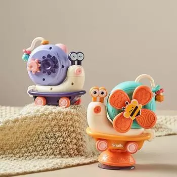 ZK20 игрушки на веревочке, игрушка-присоска-улитка, игрушка для обучения ползанию, игрушка для детской ванны, присоска, ветряная мельница, детские игрушки для раннего образования