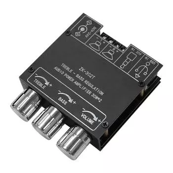 ZK302T 2.0 30WX2 BT Аудио усилитель мощности Высокая выходная мощность Несколько защит Удобный для пользователя разноцветный