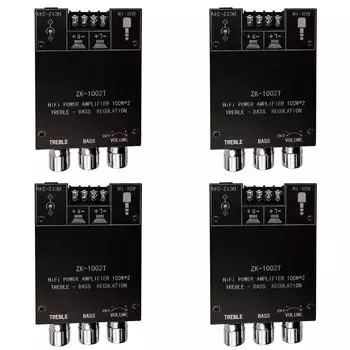 ZK-1002T Bluetooth-совместимый усилитель HIFI 2.0 канала 100Wx2 Аудиоплата