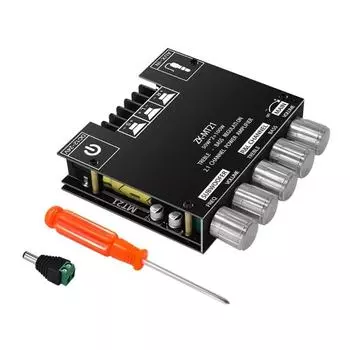 ZK-MT21 50Wx2+100W 2.1-канальный цифровой усилитель, модуль сабвуфера, усилитель, совместимый с Bluetooth, и вход 3.5Aux