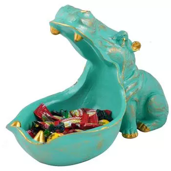 Злой бегемот с открытой пастью, скульптура лица из полирезины, предмет интерьера для дома или лучше всего для размещения любых видов продукции