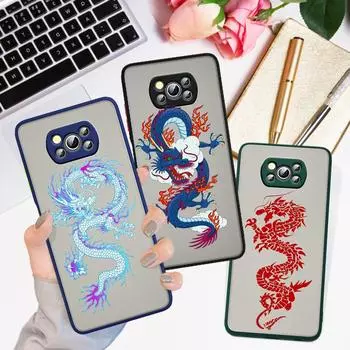 Злой древний дракон для Xiaomi Poco X3 GT NFC M3 Note 10 11 Ultra Lite 10T 10S CC9 Pro матовый полупрозрачный чехол для телефона Xiaomi Mi Poco X3 GT