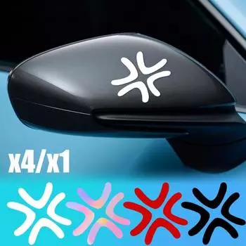 Злой взрывной светоотражающий стикер для автомобиля, электромобиль, мотоцикл, светоотражающая наклейка, мультяшные выпуклые вены, украшение для заднего зеркала