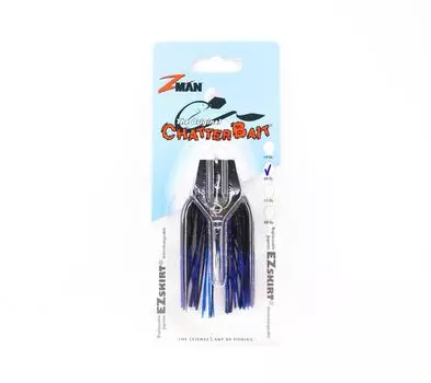 Zman Chatterbait 3/8 oz Тонущая приманка Синий Черный (0409)