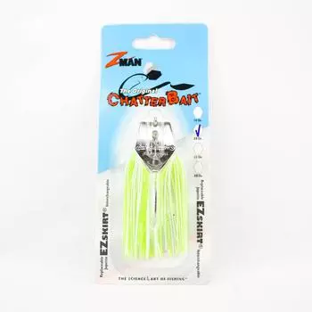 Zman Chatterbait 3/8 унции Тонущая приманка Шартрез Белый (0096)