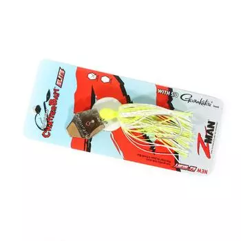 Zman Chatterbait Elite 3/8 унции Таблица тонущих приманок, белый (1461)