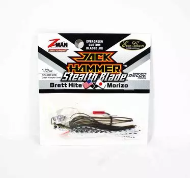 Zman Chatterbait Jackhammer Stealthblade 1/2 унции Green Pumpkin Shad (4554)