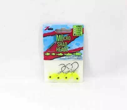 Zman Jighead Micro Shad HeadZ 3/16 унций, размер 2 4 шт./упаковка (6803)