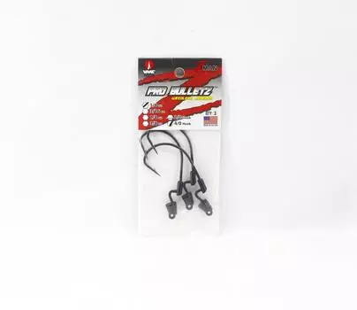 Zman Jighead Pro BulletZ 1/8 унции, размер 4/0 3 шт. в упаковке, черный (5803)