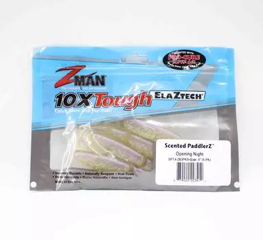 Zman Мягкая приманка с ароматизированным весломZ 4 дюйма 5 в упаковке Ночь открытия (3410)