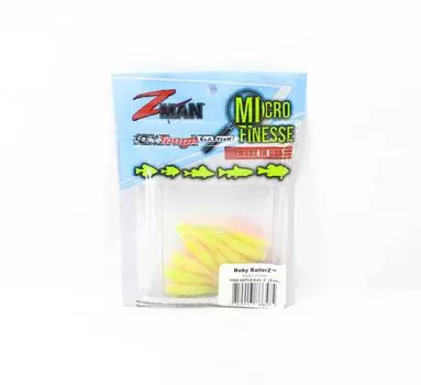 Zman Soft Lure Baby BallerZ 2 дюйма, 8 шт. в упаковке, электрическая курица (6575)