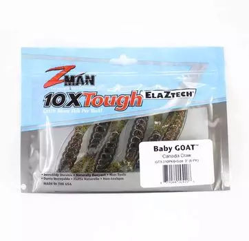 Zman Soft Lure Baby Goat 3 дюйма, 6 штук в упаковке, канадский зоб (4226)