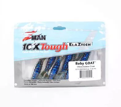 Zman Soft Lure Baby Goat 3 дюйма, 6 штук в упаковке Okeechobee Craw (4219)