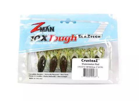 Zman Soft Lure CrusteaZ 2 Inch 6/Pack Watermelon Red (5636)