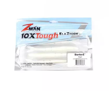 Мягкая приманка Zman DarterZ 6 дюймов 5 шт. в упаковке Pearl (3960)