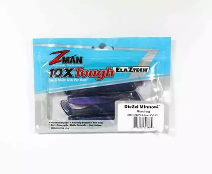Zman Soft Lure Diezel MinnowZ 4 дюйма, 5 шт. в упаковке, кольцо Mood (3885)