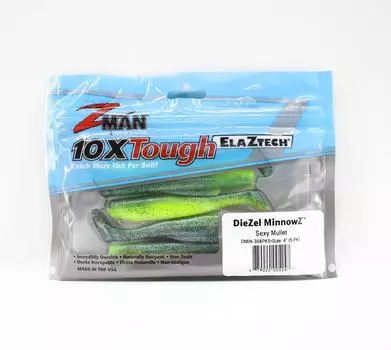 Zman Soft Lure Diezel MinnowZ 4 дюйма 5 штук в упаковке Sexy Mullet (5247)
