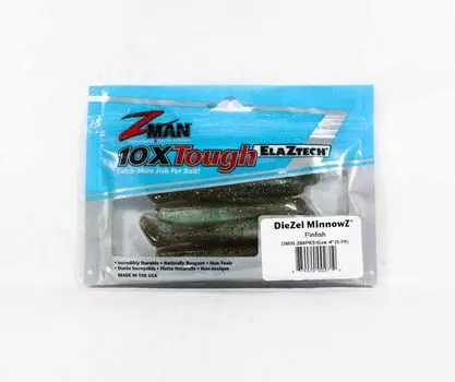 Zman Soft Lure Diezel MinnowZ 4 дюйма, 5 штук в упаковке Pinfish (2710)