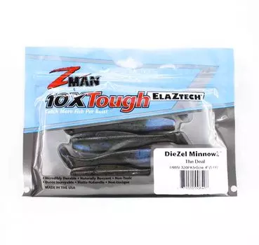 Zman Soft Lure Diezel MinnowZ 4 дюйма, 5 шт. в упаковке (8408)