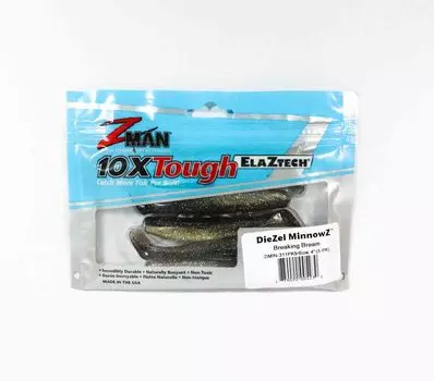 Zman Soft Lure Diezel MinnowZ 4 Inch 5 шт. в упаковке Breaking Bream (5230)