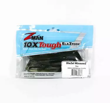 Zman Soft Lure Diezel MinnowZ 5 дюймов 4 шт. в упаковке Аю (0337)
