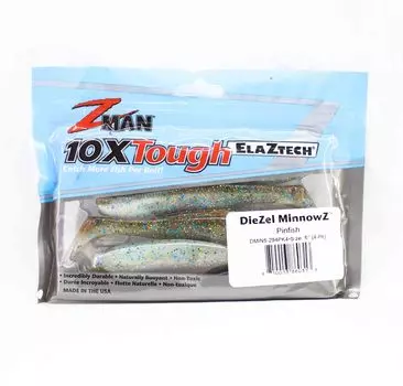 Zman Soft Lure Diezel MinnowZ 5 дюймов, 4 шт./уп. Pinfish (0313)