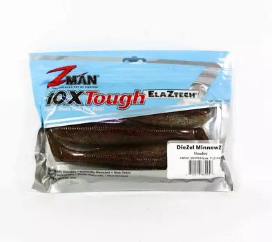 Zman Soft Lure Diezel MinnowZ 7 дюймов 3 шт. в упаковке Houdini (2058)